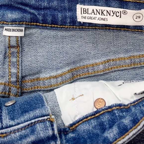 NWT Blank NYC The Great Jones High Rise Skinny Jeans Distressed Final Lap - Picture 8 of 11